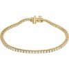 14K Yellow 2 CTW Lab-Grown Diamond Line 7″ Bracelet