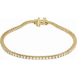 2 Ctw Lab-Grown Diamond Line Bracelet