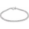 14K White 3 CTW Lab-Grown Diamond Line 7″ Bracelet