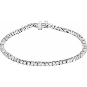 3 Ctw Lab-Grown Diamond Line Bracelet