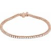 14K Rose 3 CTW Lab-Grown Diamond Line 7″ Bracelet