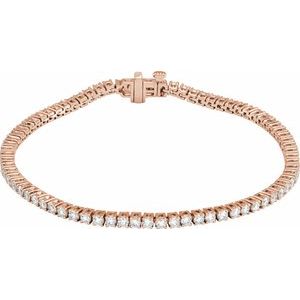 3 Ctw Lab-Grown Diamond Line Bracelet