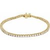 14K Yellow 4 CTW Lab-Grown Diamond Line 7″ Bracelet