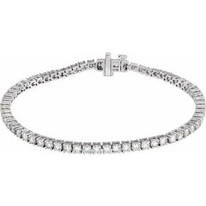 4 Ctw Lab-Grown Diamond Line Bracelet