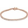 14K Rose 4 CTW Lab-Grown Diamond Line 7″ Bracelet