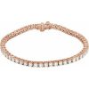 14K Rose 5 CTW Lab-Grown Diamond Line 7″ Bracelet