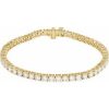 14K Yellow 6 CTW Lab-Grown Diamond Line 7″ Bracelet