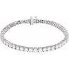 14K White 7 CTW Lab-Grown Diamond Line 7″ Bracelet