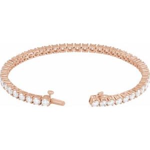 7 Ctw Lab-Grown Diamond Line Bracelet