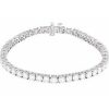 14K White 8 CTW Lab-Grown Diamond Line 7″ Bracelet