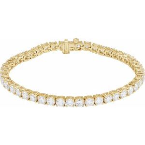 9 Ctw Lab-Grown Diamond Line Bracelet