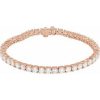 14K Rose 9 CTW Lab-Grown Diamond Line 7″ Bracelet