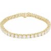 14K Yellow 10 CTW Lab-Grown Diamond Line 7″ Bracelet