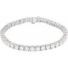 14K White 10 CTW Lab-Grown Diamond Line 7″ Bracelet