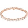 14K Rose 10 CTW Lab-Grown Diamond Line 7″ Bracelet