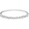 14K White 4 1/5 CTW Lab-Grown Diamond Bangle 7″ Bracelet