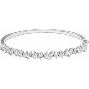 4 1/5 Ctw Lab-Grown Diamond Bangle Bracelet