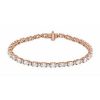 14K Rose 5 1/2 CTW Lab-Grown Diamond Line 7″ Bracelet