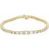 14K Yellow 4 5/8 CTW Lab-Grown Diamond Line 7″ Bracelet