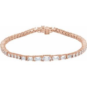 4 5/8 Ctw Lab-Grown Diamond Line Bracelet