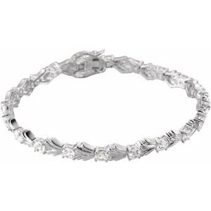 Imitation White Cubic Zirconia Bracelet