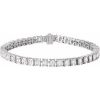 14K White 10 1/2 CTW Lab-Grown Diamond Line 7″ Bracelet