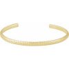 14K Yellow Cuff 7″ Bracelet