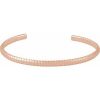 14K Rose Cuff 7″ Bracelet