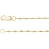 14K Yellow 1.5 mm Keyhole 7″ Chain