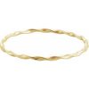 14K Yellow Twisted Bangle 7 1/2″ Bracelet