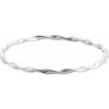 Sterling Silver Twisted Bangle 7 1/2″ Bracelet