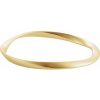 14K Yellow Wavy Bangle 7 1/2″ Bracelet