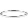 Sterling Silver Square Tube Hinged Bangle 7″ Bracelet