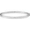 Sterling Silver Hinged 7″ Bangle Bracelet