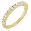 14K Yellow 3/8 CTW Lab-Grown Diamond Matching Band