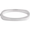 Sterling Silver 6 mm Bangle 6 1/2″ Bracelet