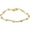 14K Yellow 2.25 mm Round Line 7″ Bracelet Mounting