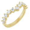 14K Yellow 3/4 CTW Lab-Grown Diamond Matching Band