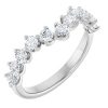 14K White 3/4 CTW Lab-Grown Diamond Matching Band