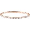 3 Ctw Natural Diamond Flexible Bangle Bracelet