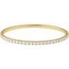 5 Ctw Lab-Grown Diamond Flexible Bangle Bracelet