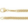 14K Yellow 2.9 mm Curb 8″ Chain