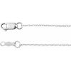 14K White .75 mm Rope 18″ Chain