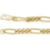 14K Yellow Gold-Filled 5.2 mm Figaro 8″ Chain