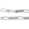 Sterling Silver 5.2 mm Figaro 8″ Chain