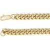 14K Yellow Gold-Filled 4.8 mm Curb 8″ Chain