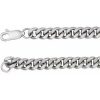 Sterling Silver 4.8 mm Curb 8″ Chain