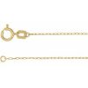 14K Yellow .85 mm Diamond Cut Paperclip-Style Forzentina 7″ Chain