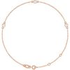 14K Rose Lab-Grown Diamond 6 1/2-7 1/2″ Bracelet