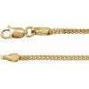 14K Yellow 1.5 mm Hollow Franco 7″ Chain